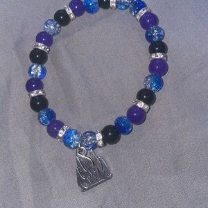 Handmade Dabi Inspired beaded MHA bracelet